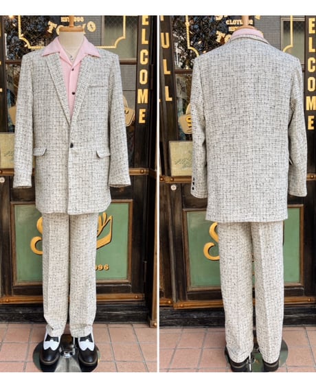 Tweed Nep Two Pleated Pants【SVY-TS005PT】