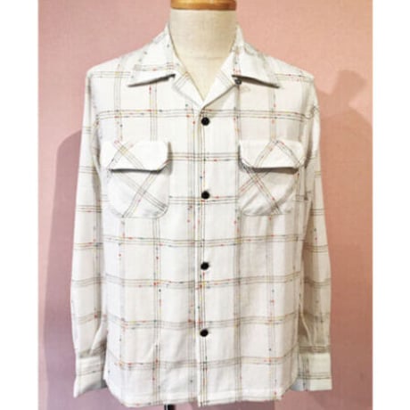 Rainbowl Nep Windowpane Open Shirts【SVY-SH317】