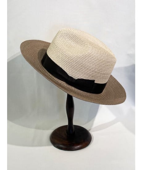 Two Tone Linen Wide Blade Hat（Edo Hat）【EDHT-58166441】