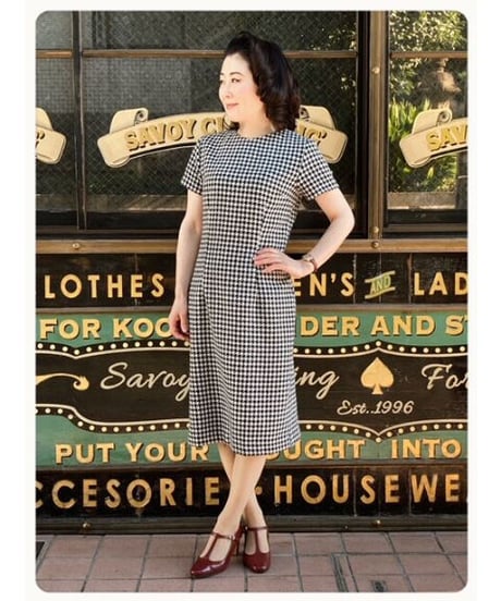Houndstooth Ensemble Doreen One-Piece【SVY-ESB001-OP】