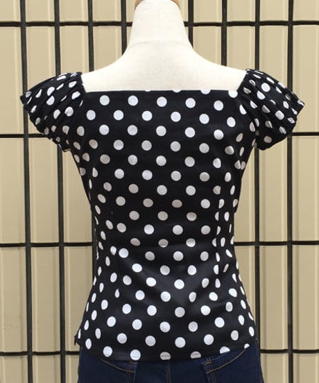 Polka Dot Dolores Top 【C686】