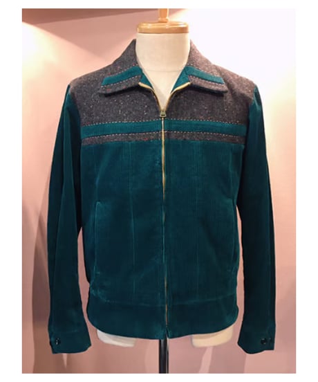 Corduroy X Wool Nep Rockabilly Sport Jacket【SVY-JK120】  Soldes