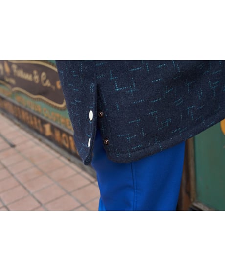 Sax Kasuri Wool Pharaoh Coat【SVY-CT029】