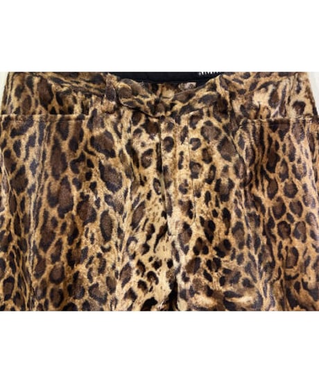 Gold Leopard Pattern Slim Tailored Pants（エドワードジャケット セットアップ）【SVY-TPT015】