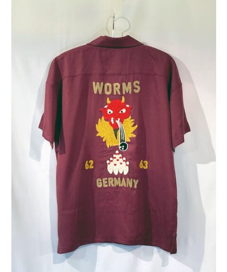 Devil Wide Bowling Shirt (※Over Size)【40933】