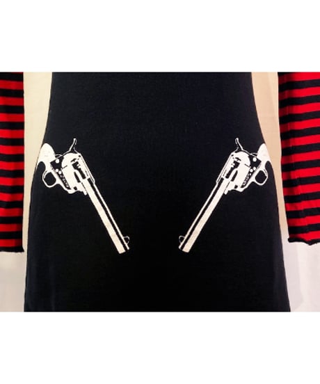 Border Switch Sweat/Cut&Sew Pistol One-Piece【SVY-HROP003】