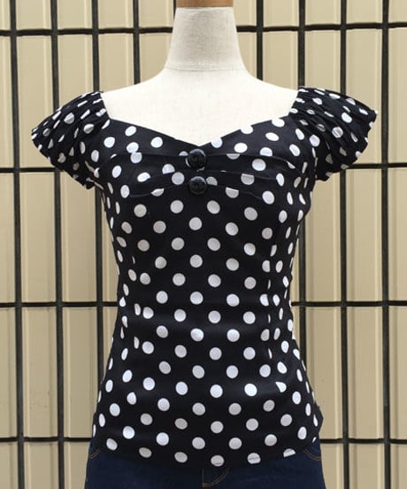 Polka Dot Dolores Top 【C686】