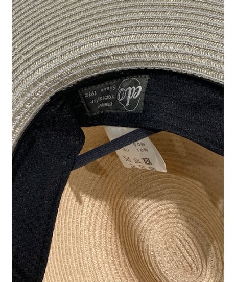 Two Tone Linen Wide Blade Hat（Edo Hat）【EDHT-58166441】