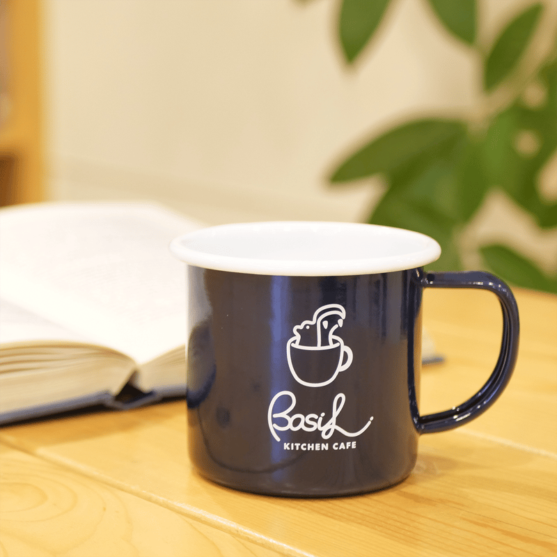ホーローマグカップ【INDIGO】BASIL KITCHEN CAFE ORIGINAL |