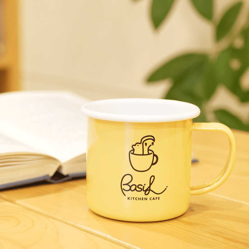 ホーローマグカップ【HONEY】BASIL KITCHEN CAFE ORIGINAL | B
