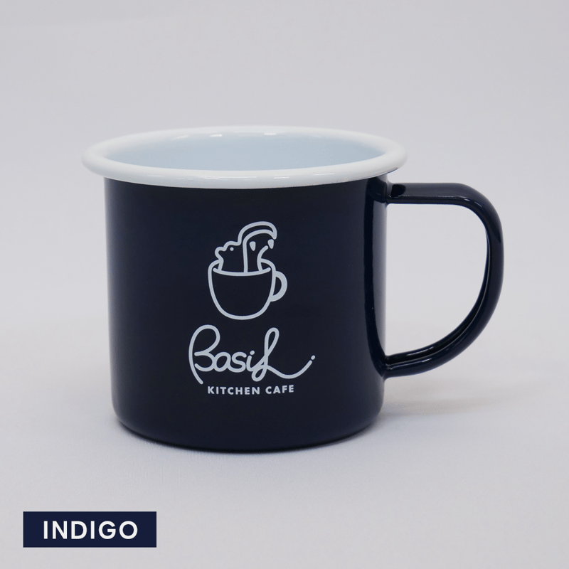 ホーローマグカップ【INDIGO】BASIL KITCHEN CAFE ORIGINAL |