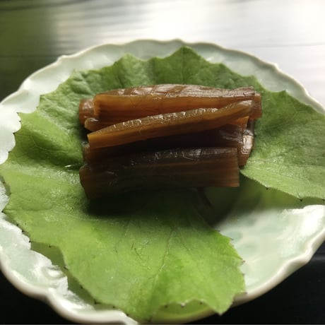 【きゃらぶき】(100㌘)太めの蕗で柔らかく。