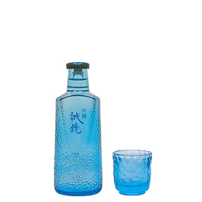 吟醸誠鏡シャレボトル 180ml グラス付き [1010096] | 中尾醸造