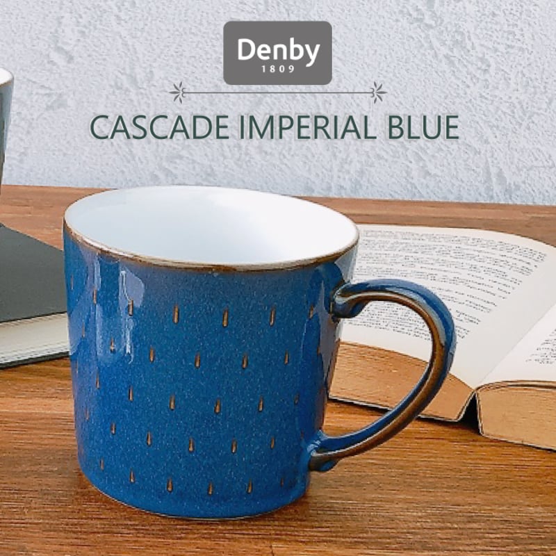 Denby カスケードマグ 400ml （ Azure / Imperial Blue ） イ