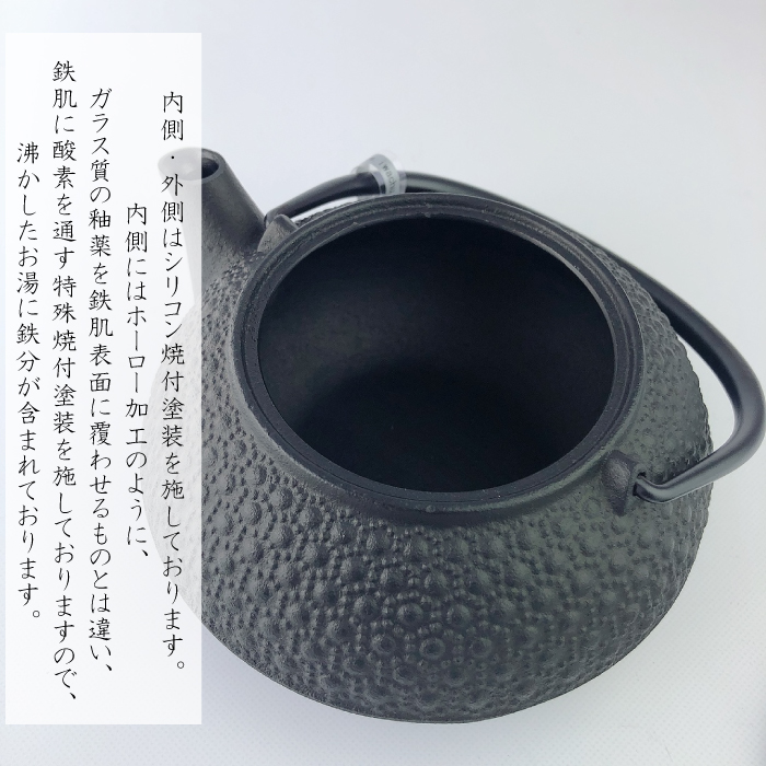 岩鋳 鉄瓶兼用急須5型新亀甲 12804 | IZUMIYA