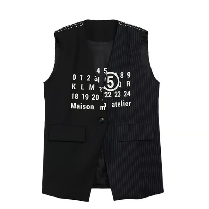 MICALLEMICALLE（ミカーレミカーレ）ナンバーデザインベスト | ZAZABYS