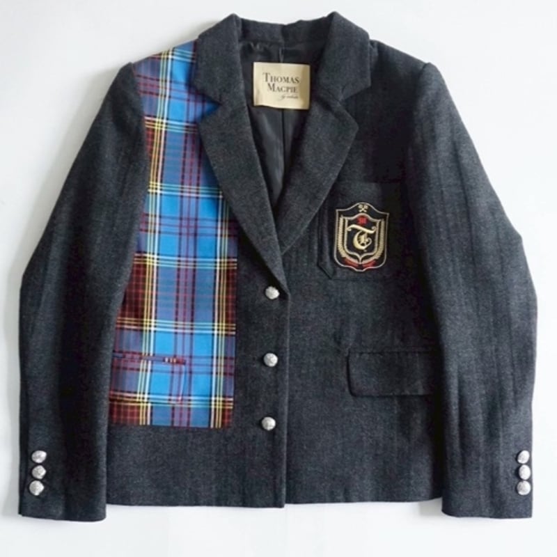 THOMASMAGPIE（トーマスマグパイ）ヘリンボーン×チェックジャケット