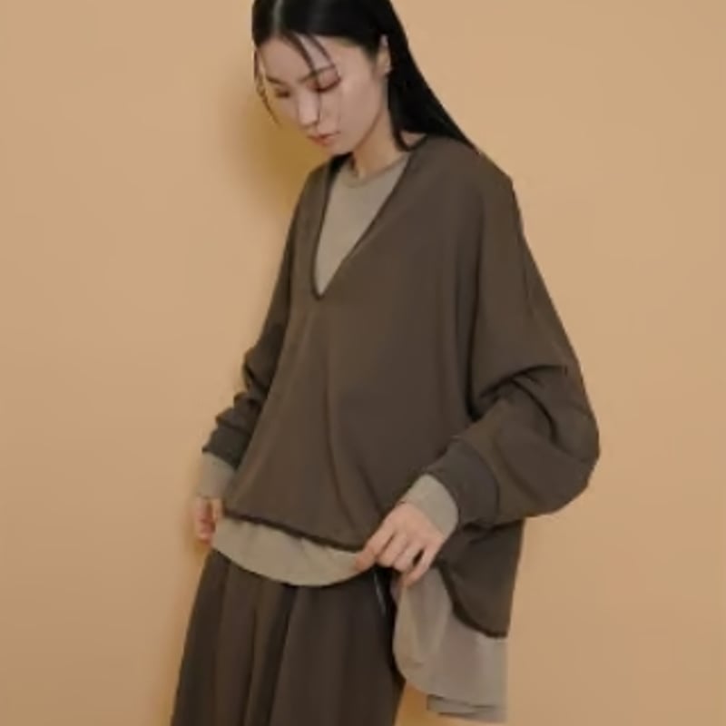 CYANTOKYO（シアントーキョー） ラウンドギャザーウォームドルマンTOPS