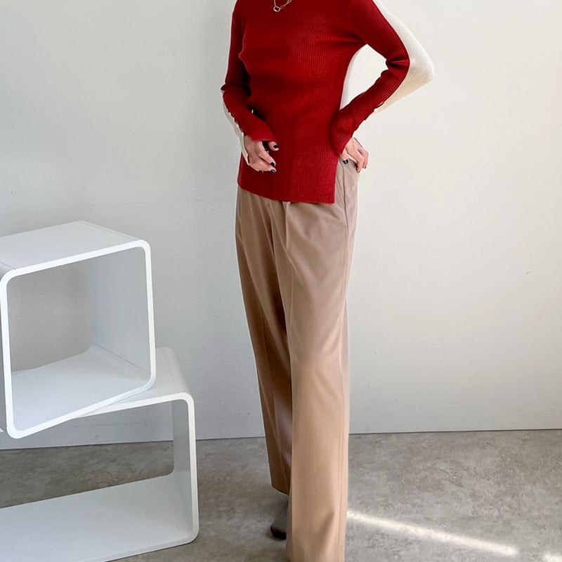 バイカラーリブニット | ZAZABYS