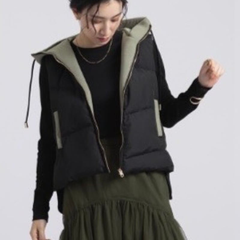 FENNEL異素材ミックス切替ドッキングダウンベスト【新品】 WEB限定】ニット切替ダウンベスト | DOUDOU(ドゥドゥ)レディース | PAL