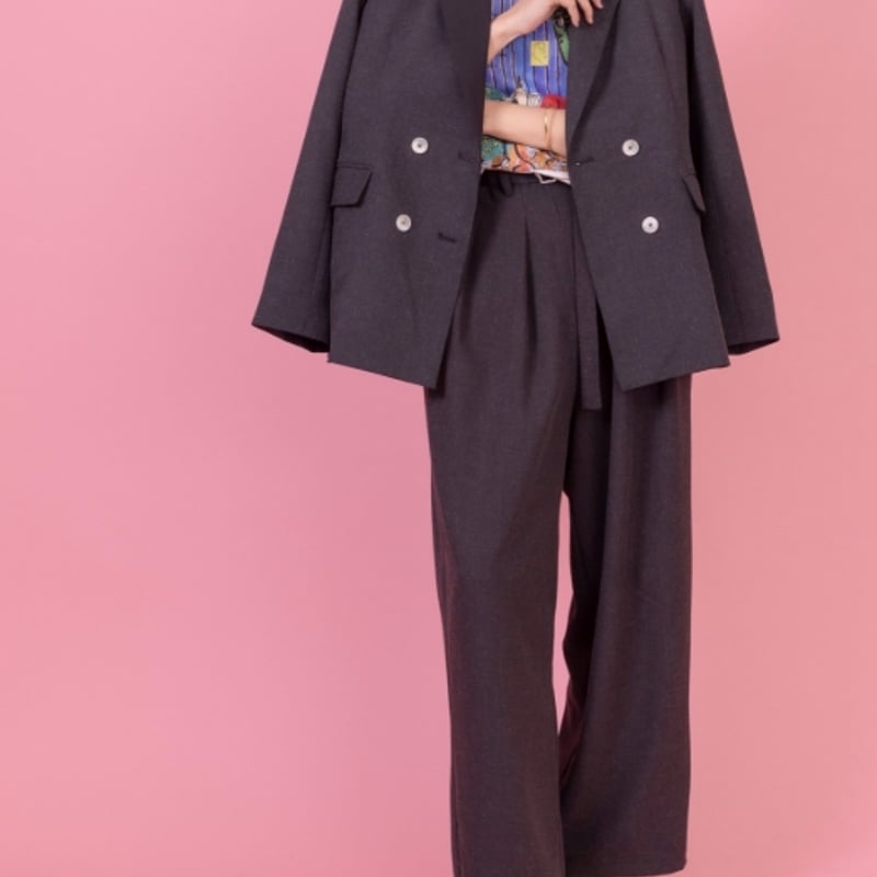 Eimee Law バックプリーツ微配色ジャケット Eimee law（エイミーロー）バックプリーツ微配色ジャケット | ZAZABYS