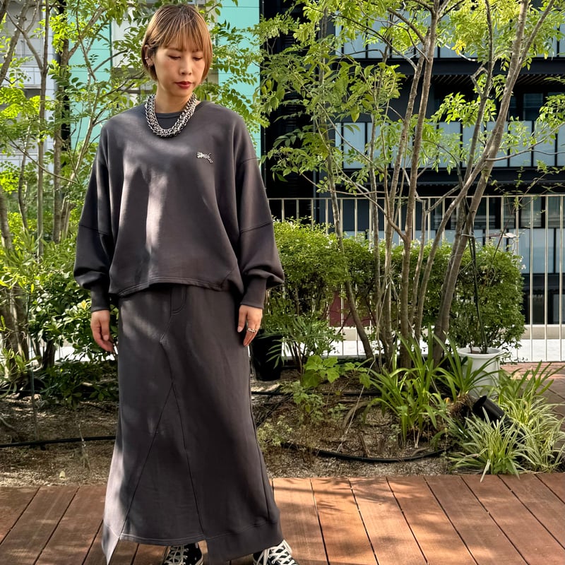 トラノイ　アシメボリュームスカートメッシュ　TRANOI. 23SS TRANOI.（トラノイ）リメイクSWスカート | ZAZABYS