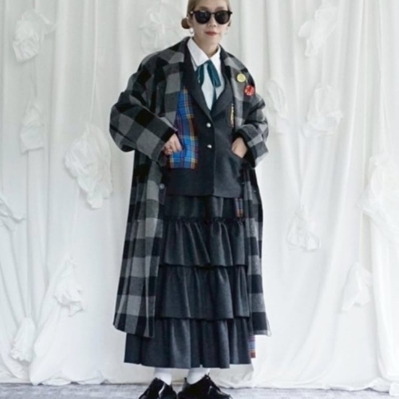 THOMASMAGPIE（トーマスマグパイ）ヘリンボーン×チェックジャケット