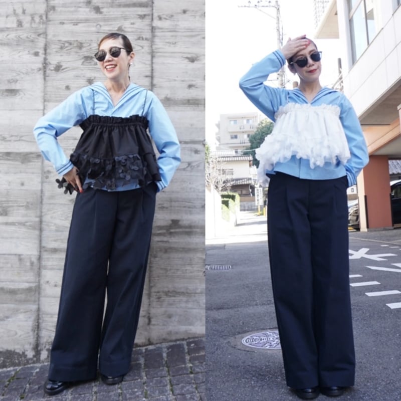 THOMASMAGPIE(トーマスマグパイ）セーラーカラーシャツ | ZAZABYS