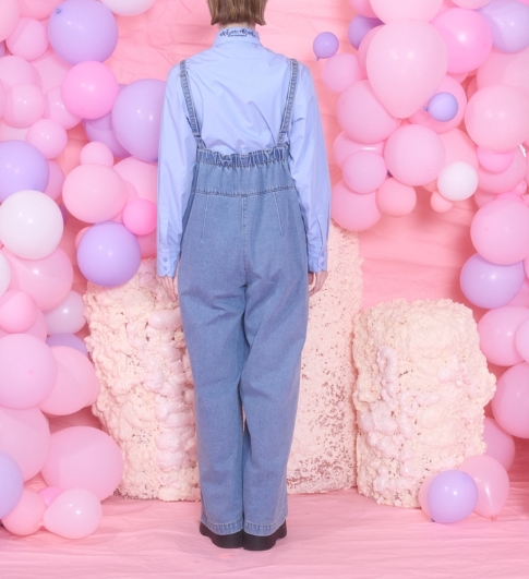 THOMAS MAGPIEデニムライトブルーサロペット38サイズ＊美品＊ 25SS THOMASMAGPIE（トーマスマグパイ）デニムサロペット | ZAZABYS