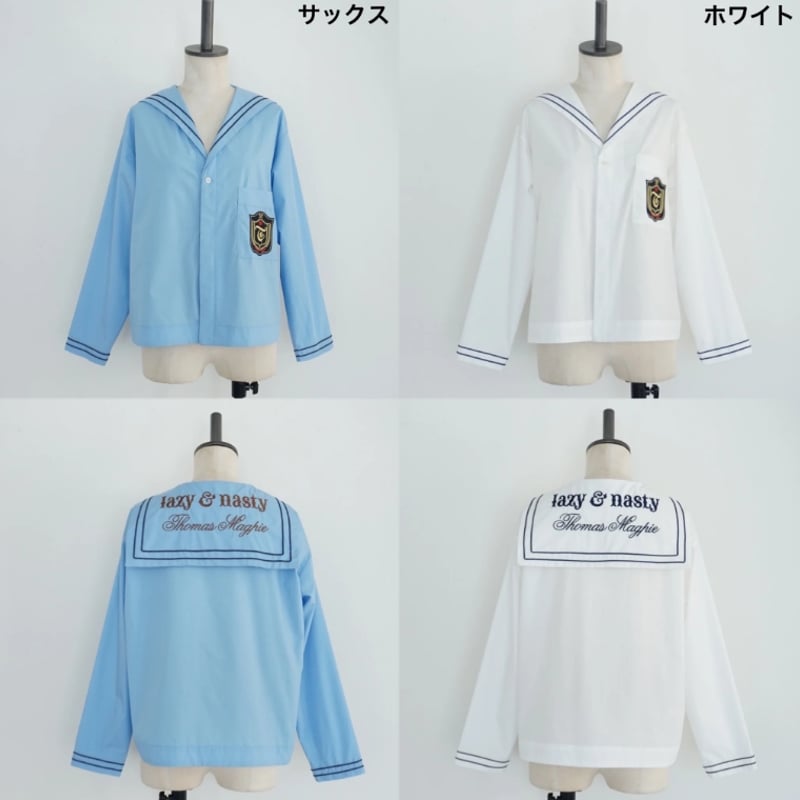 トーマスマグパイ　ロゴブラウス　シャツ　ホワイト Thomas magpie（トーマスマグパイ）｜シャツ/ブラウス一覧 - WEAR