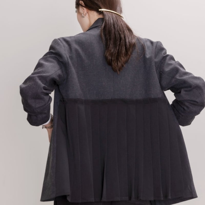 Eimee law（エイミーロー）バックプリーツ微配色ジャケット | ZAZABYS