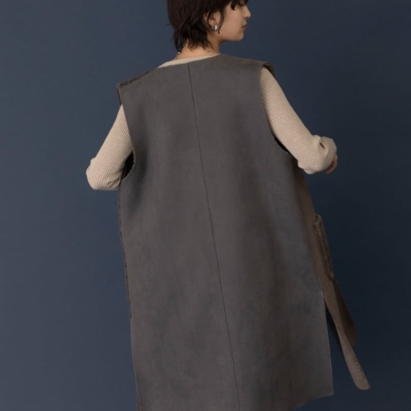 Eimeelaw(エイミーロー）2TEXスエードムートンバーボタンジレ | ZAZABYS