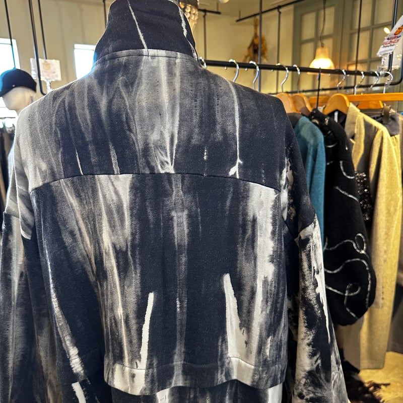 【極美品稀少】ポリーヌブロー Pauline Bleu ラクーンファーブルゾン Pauline Bleu（ポリーヌブロー） ムラプリントロングブルゾン