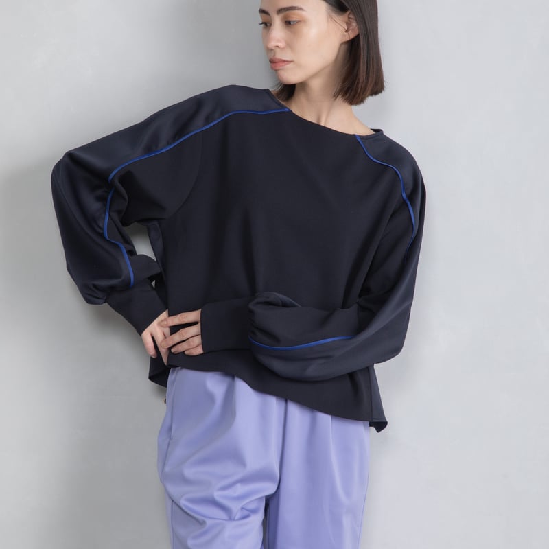 予約商品 MARECHAL TERRE(マルシャルテル）パイピングスタイルブラウス 