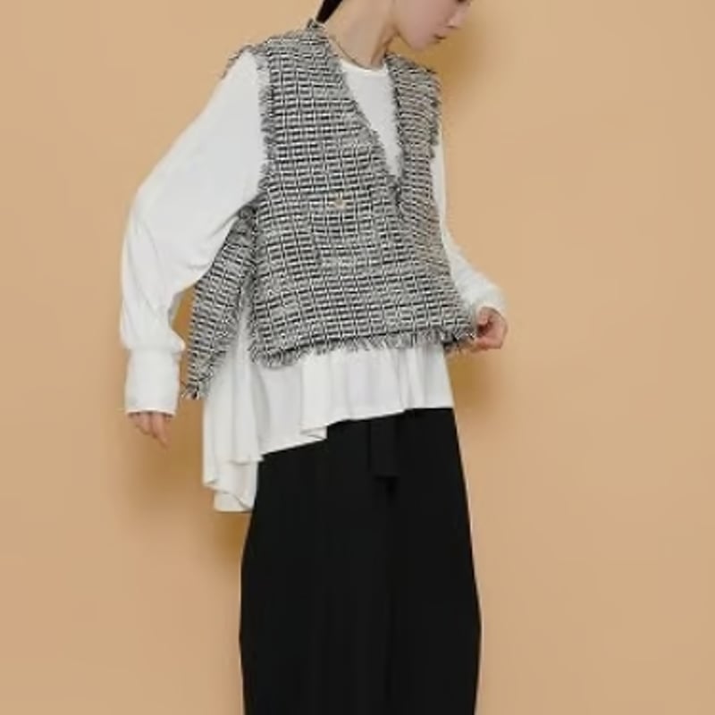 CYANTOKYO（シアントーキョー） ラウンドギャザーウォームドルマンTOPS