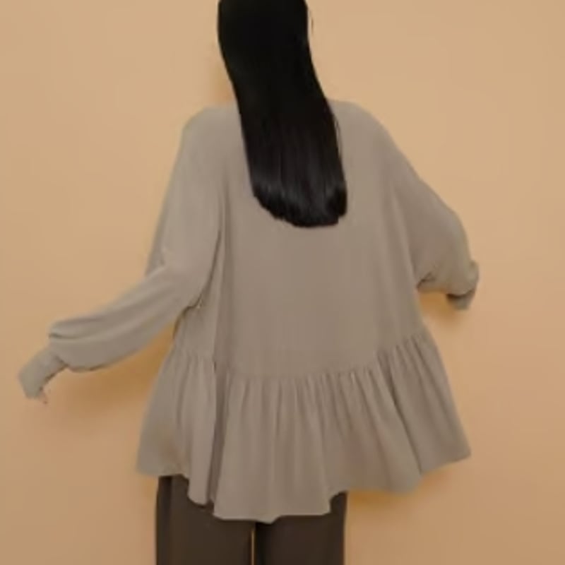 CYANTOKYO（シアントーキョー） ラウンドギャザーウォームドルマンTOPS