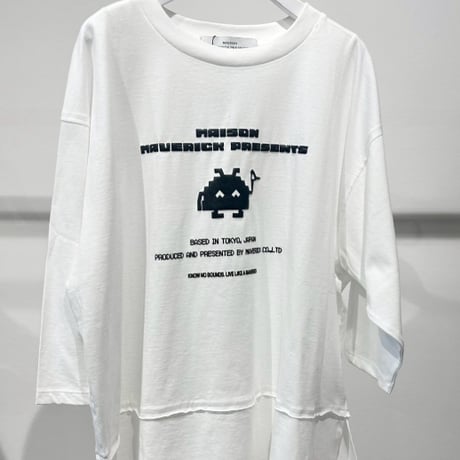 MAISONMAVERICKPRESENTS（メゾンマーヴェリックプレゼンツ）インベーダープリントT（オーバー）