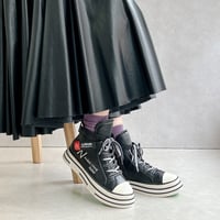 NoubelVougRelax(ヌーベルヴォーグリラックス）厚底ジップアップラベルスニーカー