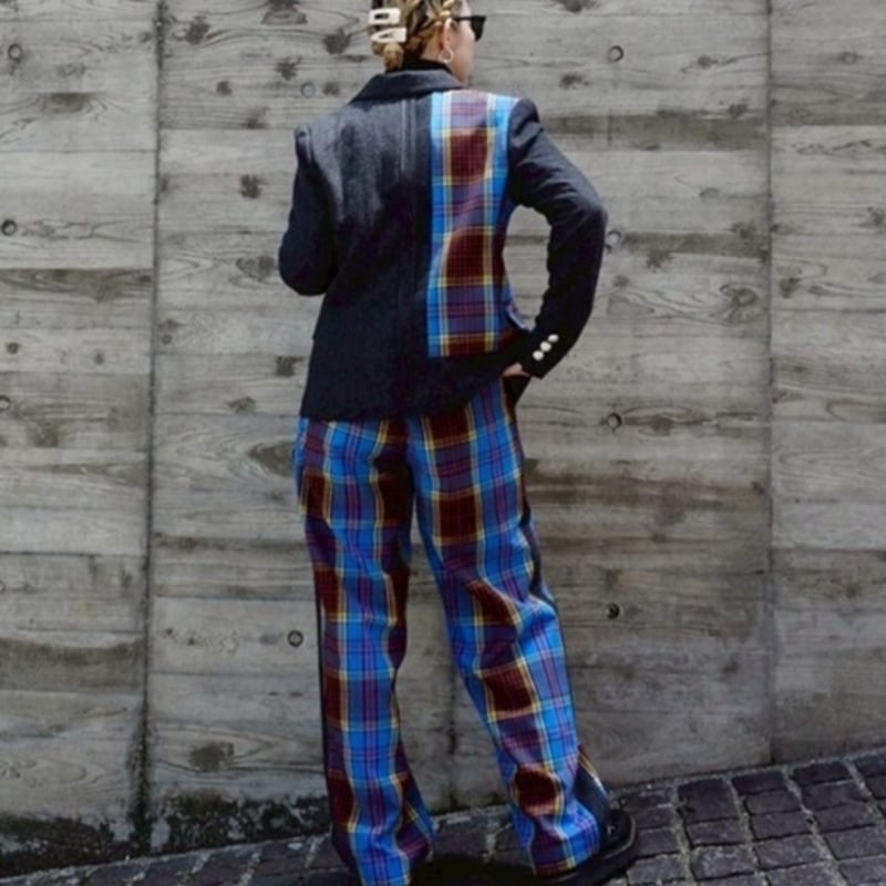 THOMASMAGPIE（トーマスマグパイ）ヘリンボーン×チェックジャケット