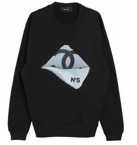 ACCOUNTパロディスウェット　BLACK Mサイズ　ミカーレミカーレ ZETASTORE_22SS009BLK_02_f93cd5