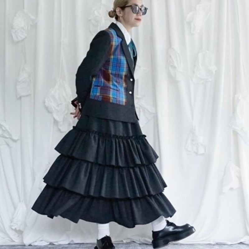 THOMASMAGPIE（トーマスマグパイ）ヘリンボーン×チェックジャケット