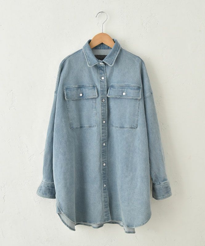 ミカーレミカーレ　cafe de INDiGo デニムシャツジャケット ミカーレミカーレcafe de INDiGo デニムシャツジャケット
