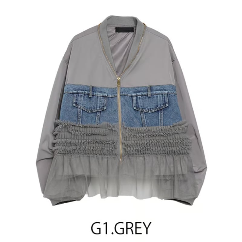 MICALLEMICALLE（ミカーレミカーレ）異素材ドッキングジャケット | ZAZABYS