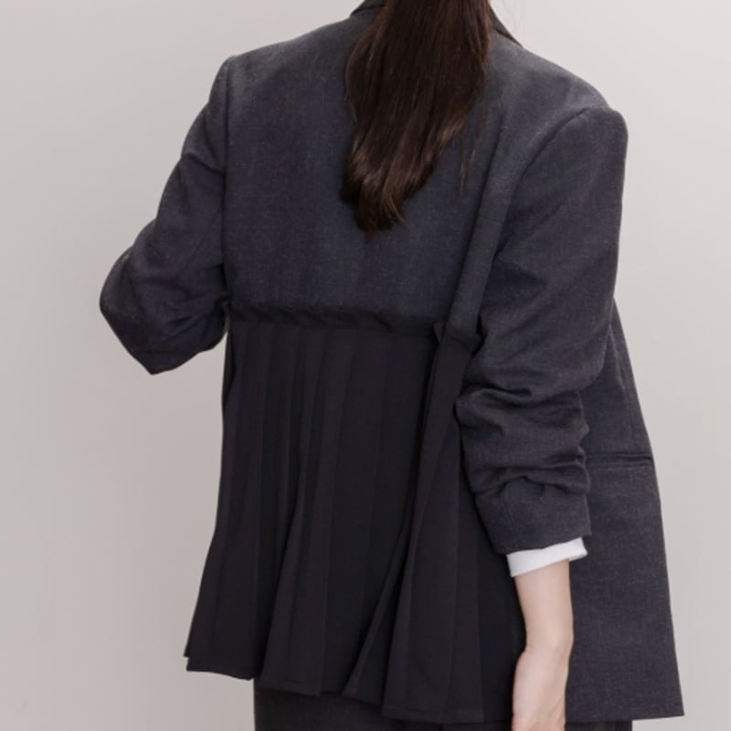 Eimee law（エイミーロー）バックプリーツ微配色ジャケット | ZAZABYS