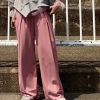 TRANOI.（トラノイ）カラータックワイドパンツ