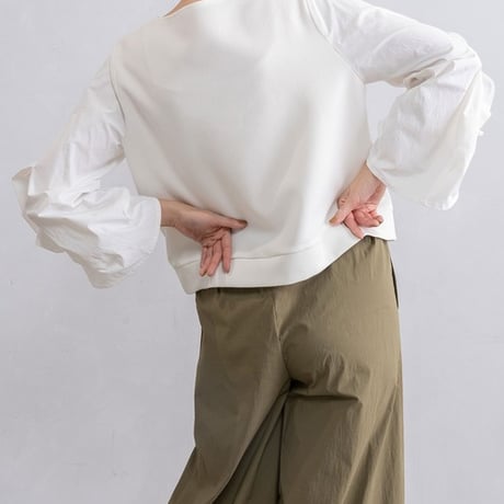 MARECHALTERRE(マルシャルテル）ラッフルスリーブトップス