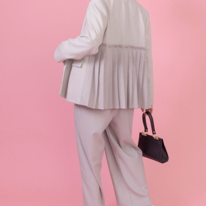 Eimee law（エイミーロー）バックプリーツ微配色ジャケット | ZAZABYS