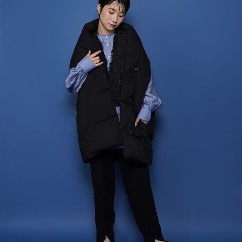 ストールライク異素材ダウンベスト | ZAZABYS