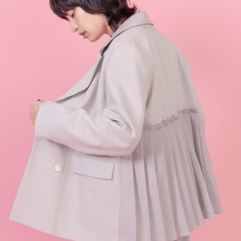 Eimee law（エイミーロー）バックプリーツ微配色ジャケット | ZAZABYS