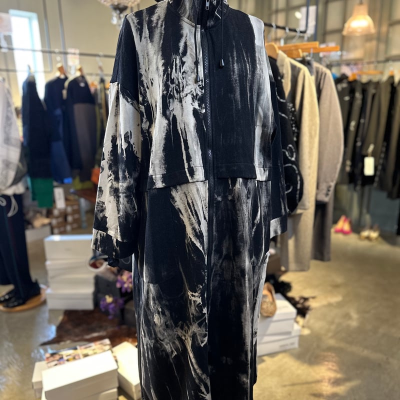 Pauline Bleu（ポリーヌブロー） ムラプリントロングブルゾン